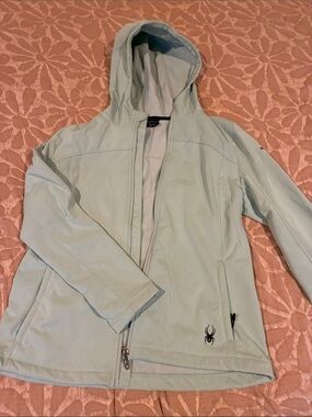 Spyder Women's Hooded Softshell Jacket in Light Mint
